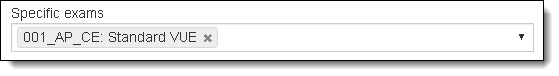 Single exam applied to the private access code search.
